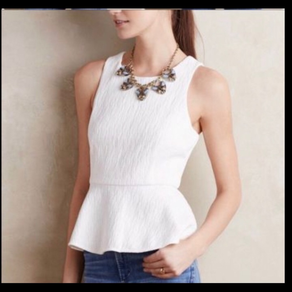 Anthropologie HD Peplum top